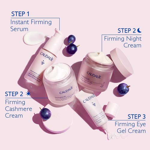 Caudalie Resveratrol-Lift Night Cream - Retinol Alternative Firming Moisturizer | 50 mL + Refill Pod