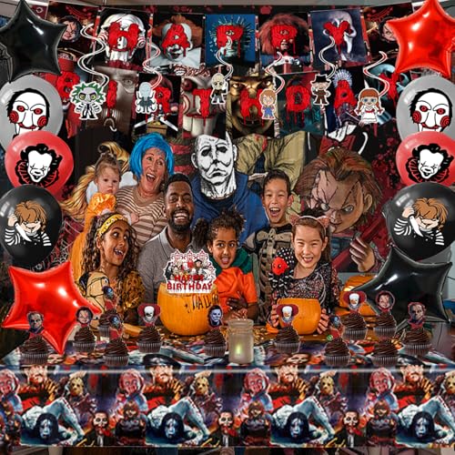 Halloween Party Decorations Kit 38 Pieces Spooky Birthday Celebration Set