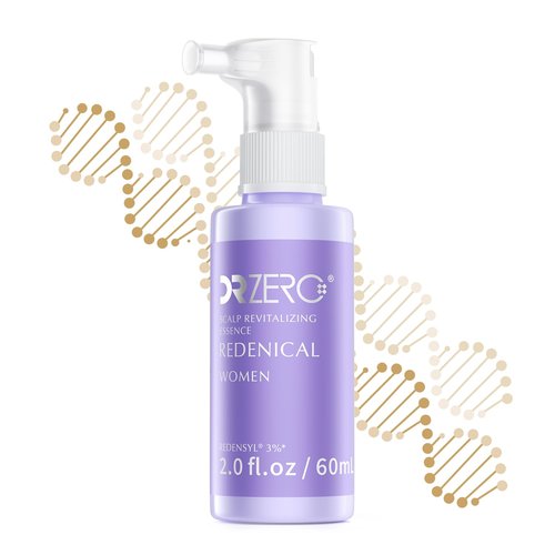 DR ZERO Women's Hair Growth Serum - 3% Redensyl Treatment for Thinning Hair, Clinically Tested, 60ml