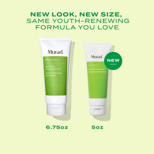 Murad Renewing Cleansing Cream - Anti-Aging, Cleansing Cream Face Wash - Lactic Acid and Antioxidant Vitamin-E Face Cleanser for Tightening, 5 Fl Oz