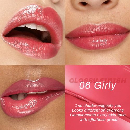 Evpct Girly Pink Honey Lipstick - Moisturizing Tinted Lip Balm for Hydration & Shine | Lightweight Color Gloss