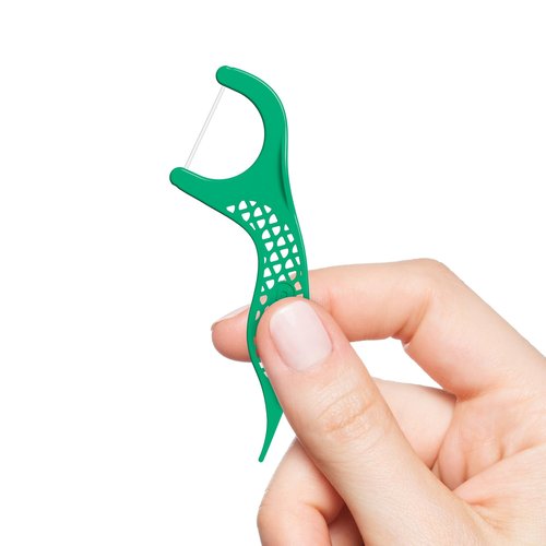 GUM Professional Clean Floss Picks - Extra Strong Shred-Resistant Floss, Easy Grip Handle - Dental Flossers for Adults - Fresh Mint Flavor, 90 Count (Pack of 6) 540 Total