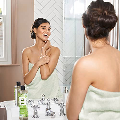 Love Beauty and Planet Plant-Based Body Wash Refresh and Rejuvenate Skin Kiwi and Peptides Made with Plant-Based Cleansers and Skin Care Ingredients, 100% Biodegradable 20 fl oz