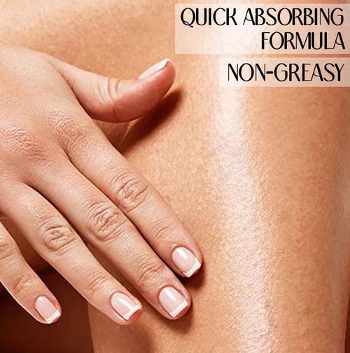 Nature's Secrets Organic Ceylon Coconut Body Oil - Nourishing Orange Oil for Dry Skin | 100% Natural, Non-Greasy