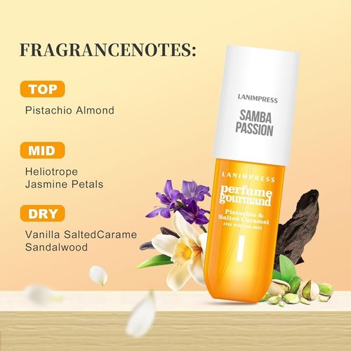 Skiennix Travel Size Perfume - Irresistible Vanilla & Caramel Body Spray for Women | 3 fl oz