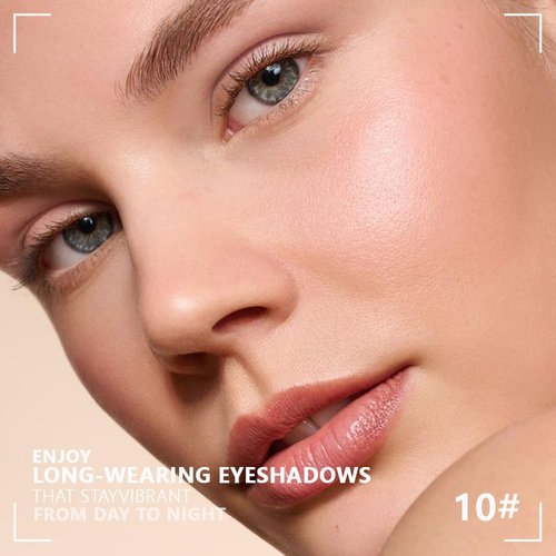 Kaely Powder Eyeshadow Quad - Vanilla Nude Beige Matte & Shimmer Palette for Mature Skin | Pigmented & Waterproof
