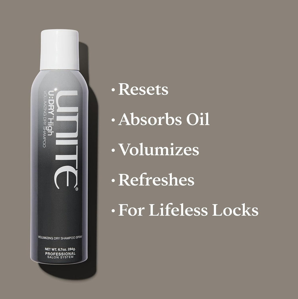UNITE Hair U:DRY Volumizing Dry Shampoo - Absorbs Oil & Adds Instant Volume - 6.7 Oz