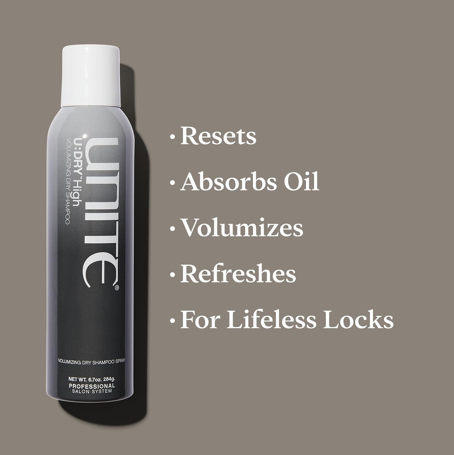 UNITE Hair U:DRY Volumizing Dry Shampoo - Absorbs Oil & Adds Instant Volume - 6.7 Oz