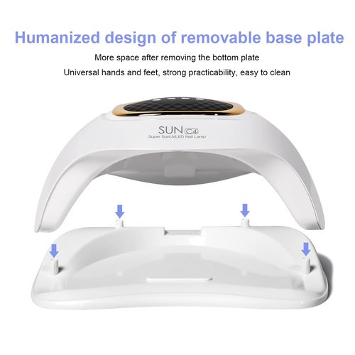 MIRAGE LAYON UV Nail Lamp - Fast Drying, Powerful & Efficient LED Nail Lamp with 4 Timing Settings & Infrared Automatic Sensor Professional UV Light for Home Salon Nail Art Tools