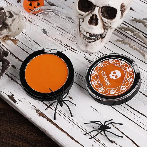 Orange Face & Body Paint Makeup Kit - Halloween Pumpkin, SFX, Cosplay & Costume