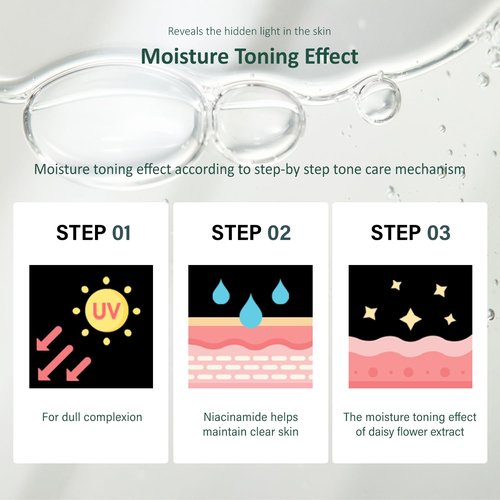 hersteller Little Drops Hi-light Ampoule 43ml, 1.5 Fl Oz Brightening Toning Moisturizing Calming Daisy Flower Extract Vegan Facial Skin Korean Skincare