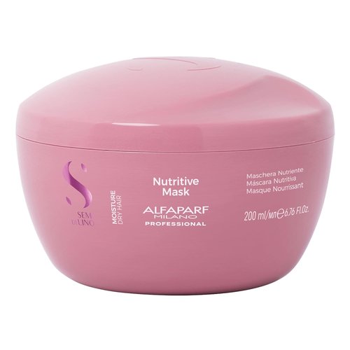 Alfaparf Milano Semi Di Lino Moisture Nutritive Mask - Hydrating Treatment for Dry Hair | Color Safe, Sulfate-Free