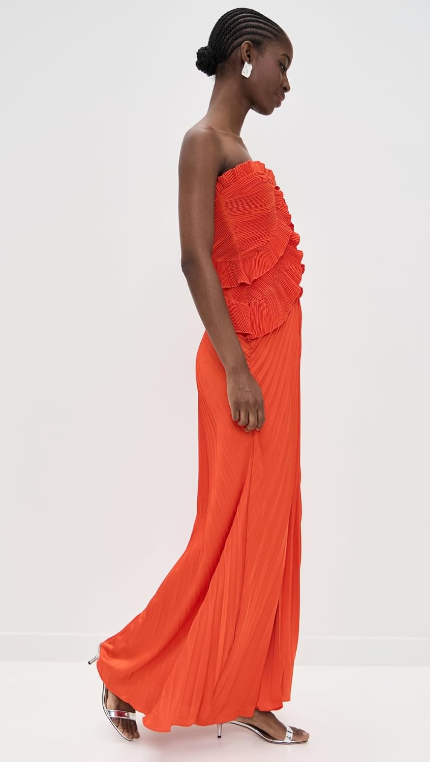 AMUR Isabell Sweetheart Neck Gown - Elegant Women's Evening Dress in Classic Black