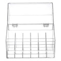 PINGANBUSU Lipstick Holder Display Case, 18 Slots Acrylic Organizer with Dust Cover, Lip Gloss Holder and Case for Vanity or Drawer, Cosmetic Display and Lipstick Storage Organizer