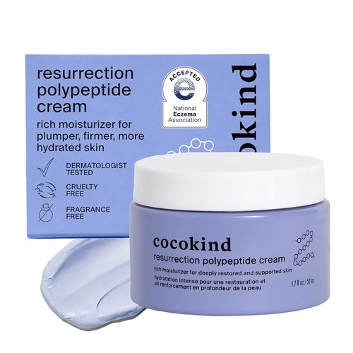Cocokind Resurrection Polypeptide Cream - Hydrating Anti-Aging Face Moisturizer with Peptides & Squalane