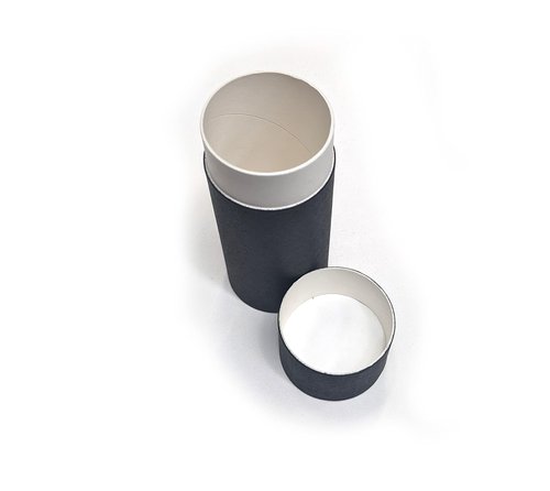 DIY Deodorant Containers Empty Cardboard Deodorant Containers - 2.5 oz Push-up style, top-fill, reusable and biodegradable (6-Pack, Black)