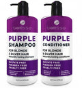 Skiennix Purple Shampoo and Conditioner Set - Sulfate & Paraben Free Toner for Platinum Blonde & Grey Hair | 2 x 16 fl oz