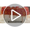 Red Gold Chinese New Year Tablecloth - 60x120 Inch Rectangular Decor