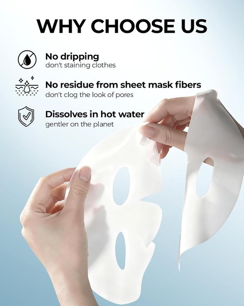 Bio-Collagen Face Mask by Skiennix - Hydrating Overnight Treatment for Fine Lines & Firming | 6 Pack