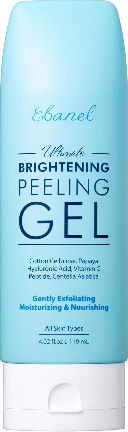 Ebanel Brightening Peeling Gel - Gentle Exfoliating Face & Body Scrub with Hyaluronic Acid | Deep Pore Cleanser