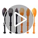 Halloween Skeleton Hand Utensil Set - 6 Plastic Spooky Serving Tools