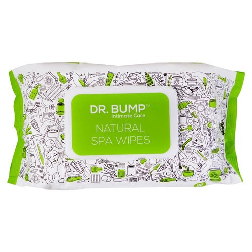 Dr. Bump Intimate Care Natural Spa Wipes with Tea Tree and Manuka Honey 80 pcs Pack of 6