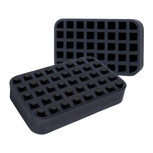 LANDFOBO Essential oils Organizer Holder Foam Pad with Slots, Holds 40 bottles of 10ml、15ml Bottles, Removable Dividers，Black