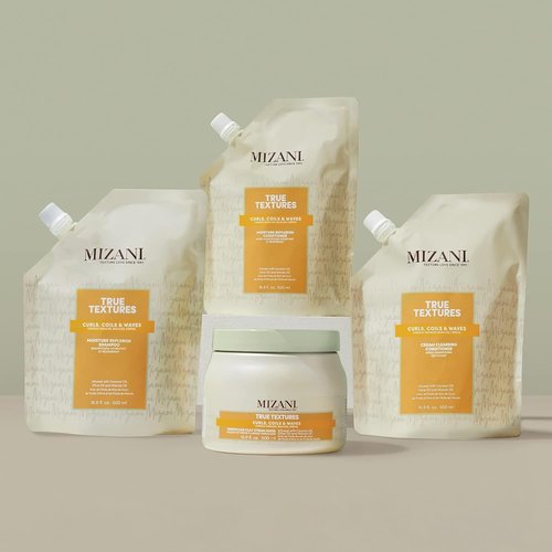 Mizani True Textures Moisture Replenish Conditioner - Deep Hydration for Curly Hair with Coconut & Olive Oil