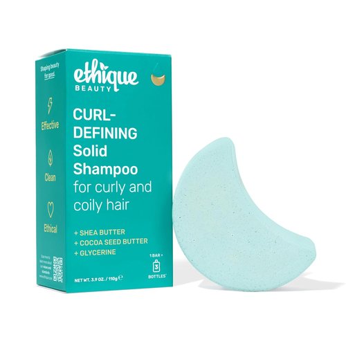 Ethique Curl-Defining Shampoo Bar - Shea Butter, Plastic-Free & Vegan, 3.88 oz | Professor Curl