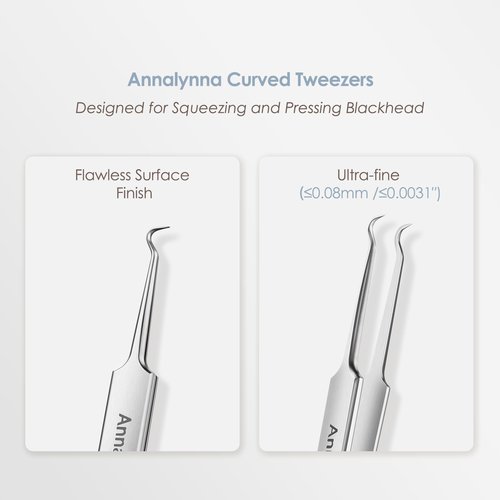 Luma 1 Visual Blackhead Remover Tweezers with Camera - Pimple Popper Tool with Camera 20x Magnification, 1080P, 8 LED Lights, with Blackhead Remover Pimple Popper Tool Kit (6 Piece Kit)