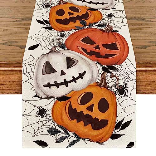 Halloween 13x72 Inch Table Runner Home Party Decor - Beige