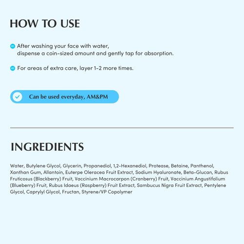 EQQUALBERRY Swimming Pool Toner - Korean Toner for Daily Exfoliating & Deep Hydration with Natural Enzyme Protease & Hyaluronic Acid, For Sensitive Skin, 5.24 Fl Oz (155ml)