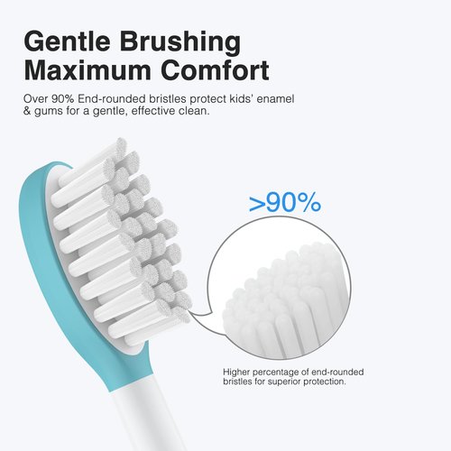 Boclengo Kids Replacement Heads for Philips Sonicare Kids Toothbrush Heads,for Phillips Sonicare HX6042/94, HX6340,HX6321,HX6320/30,Standard Child Brush Head for Philips Sonic Care,Boy Girl,6 Pcs