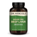 Dr. Mercola Grass Fed Beef Liver - Nutrient-Dense Organ Supplement - Freeze-Dried & Minimally Processed - 3000 mg - Non-GMO - Gluten-Free - 180 Capsules