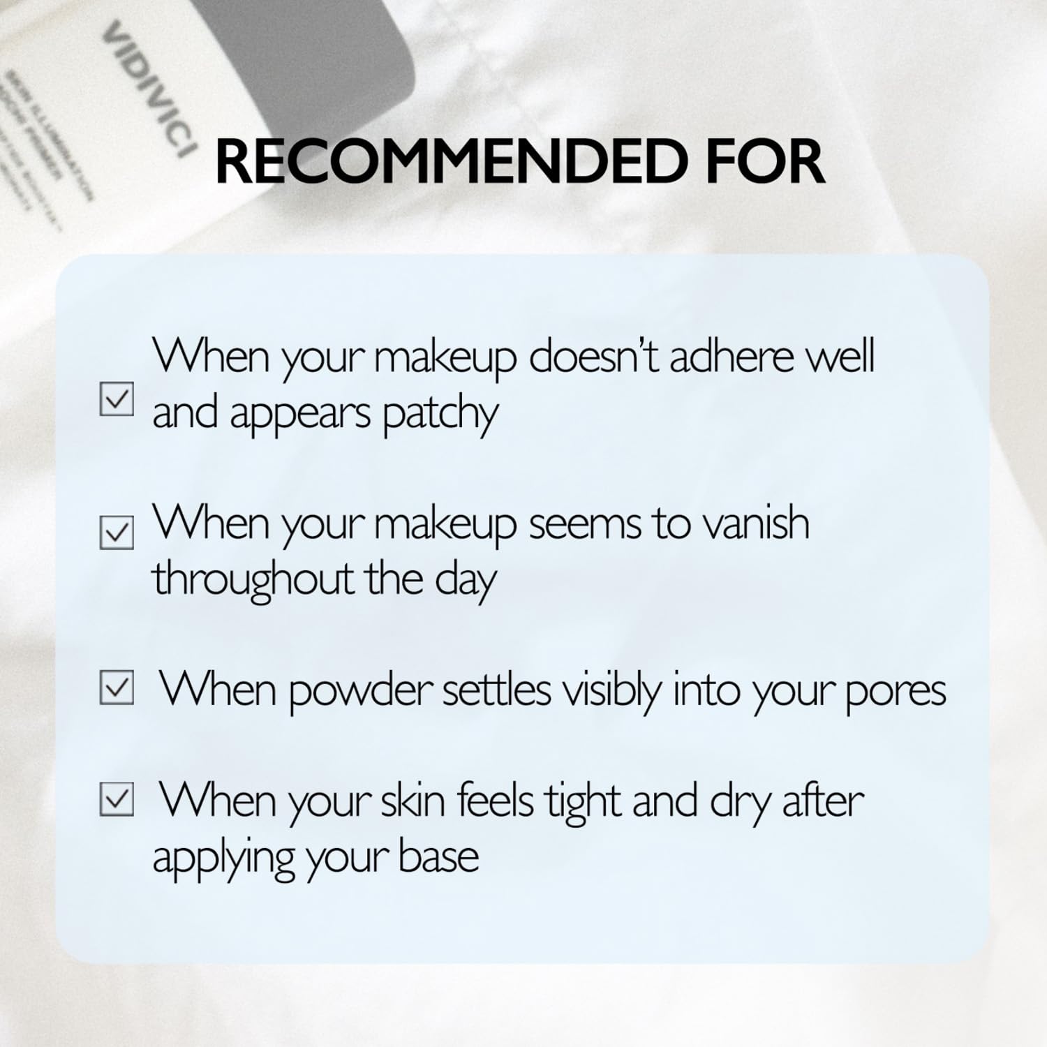 VIDIVICI Illumination Mochi Primer 1.01fl oz | Korean Makeup Primer for Flawless Skin, Pore Minimizing, Collagen-Infused, Seamless Serum Texture, Korean Skin Care