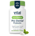 Hyperbiotics Vital Nutrients Pro Dental Probiotic | Clinically Studied BLIS K12 and M18 | Oral Probiotics for Bad Breath treatment for adults | Oral Health for teeth and gums | 45 Mint Tablets
