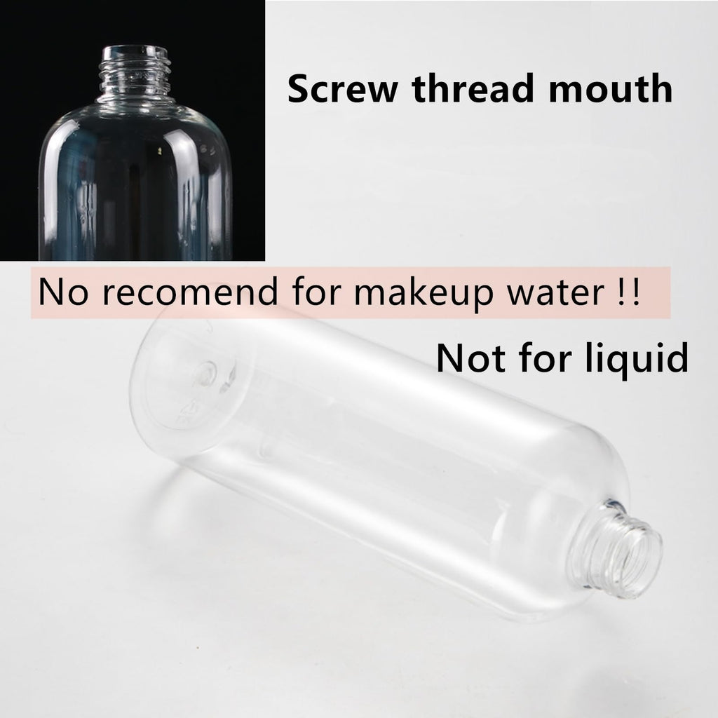 Zentriqlla 20 Pack 16oz Clear Plastic Empty Bottles, Squeezable Travel Containers with Disc Top Flip Caps, Refillable Shampoo Bottles for Lotions, Cream, Liquid Body Soap, Creams, BPA Free