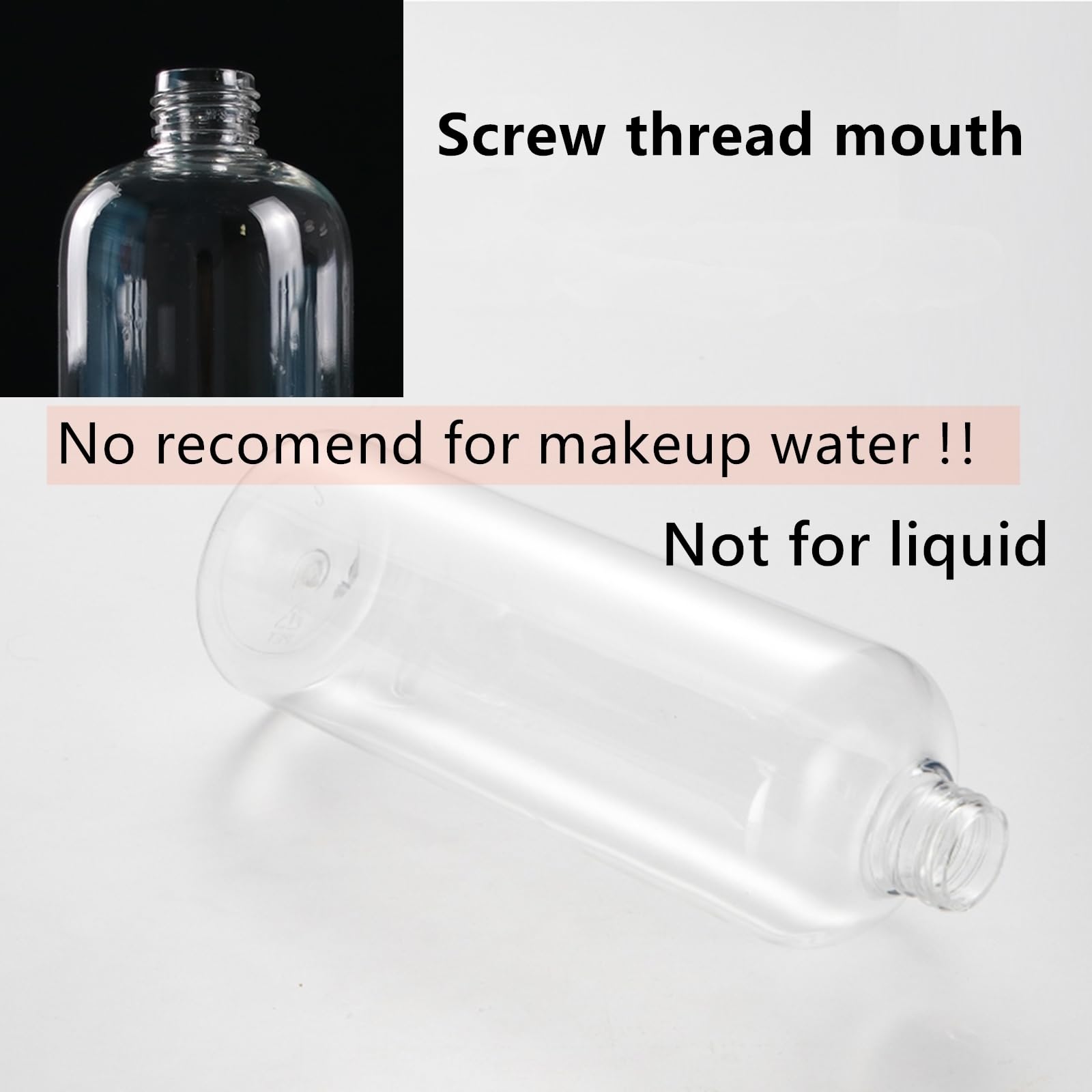 Zentriqlla 20 Pack 16oz Clear Plastic Empty Bottles, Squeezable Travel Containers with Disc Top Flip Caps, Refillable Shampoo Bottles for Lotions, Cream, Liquid Body Soap, Creams, BPA Free