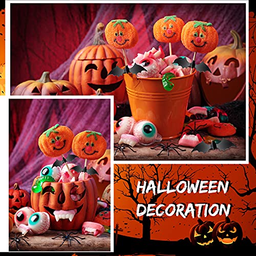Halloween Bat Napkin Rings - Black Metal Table Decor (6 Pack)