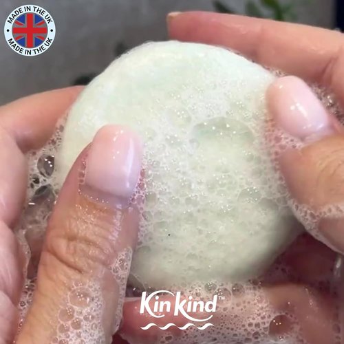 KinKind Be KIND! Unscented Shampoo Bar & Body Wash - 2-in-1 for Hair & Body | Natural, Sensitive Scalp Formula | Up to 50 Washes