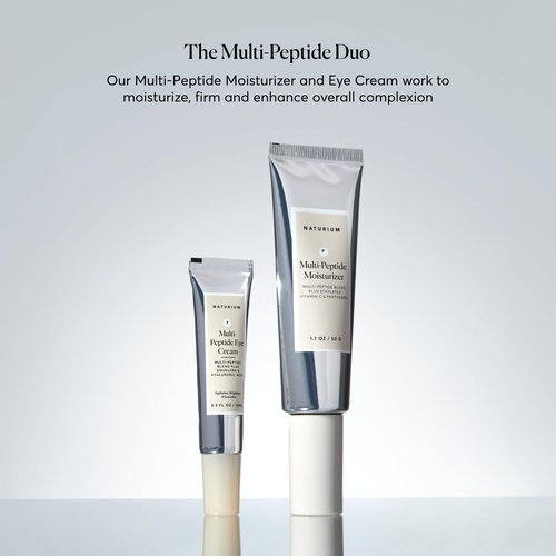 Naturium Multi-Peptide Moisturizer Jumbo, Hydrating & Smoothing Skin Care, Moisturizes with Ethylated Vitamin C & Panthenol, 3.4 oz