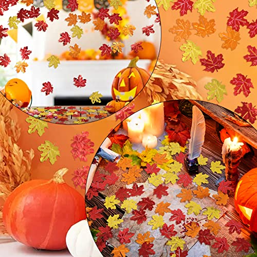 Fall Maple Leaf Confetti - Autumn Table Scatter for Weddings & Parties - 60g