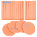 Facial Sponge Compressed 120 Count,Makeup Remover Wash Pads Round Soft Face Cleansing Sponges for Woman Exfoliating Mask,Makeup Removal,Spa Cleaning,Orange‌