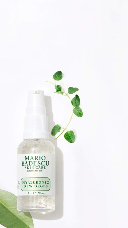Mario Badescu Hyaluronic Dew Drops - Hydrating Gel-Serum for All Skin Types | 1 Fl Oz with Niacinamide & Botanical Extracts