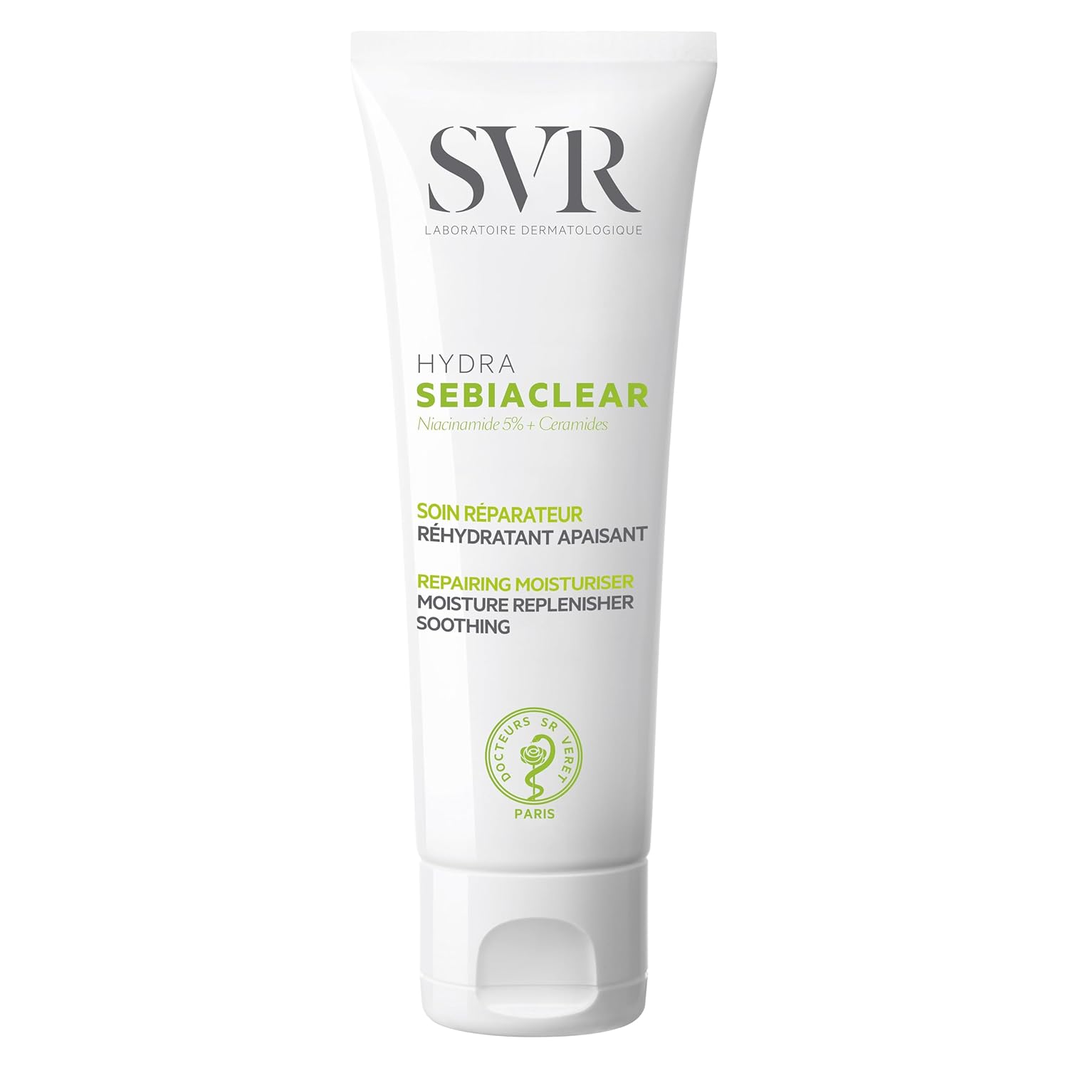 SVR Sebiaclear Moisturizing Face Cream - Soothing Formula with Niacinamide & Hyaluronic Acid for Oily Sensitive Skin | 1.4 oz