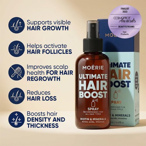 Moerie Hair Growth Serum Spray - Biotin & Rosemary Formula for Thinning Hair | Scalp Care Solution