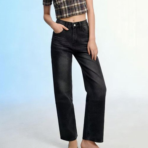 Skiennix Wide Leg Jeans - High Waisted Vintage Denim Pants for Women | Trendy Casual Fit