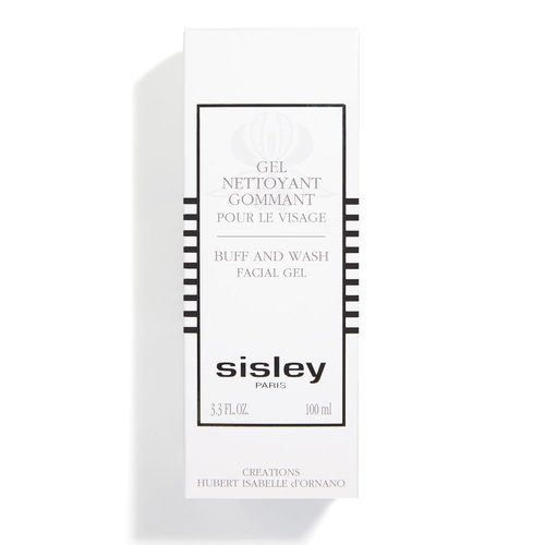 Sisley Paris Buff And Wash Facial Gel - Exfoliating Face Wash With Essential Oils - 100 mL For Soft, Luminous Skin