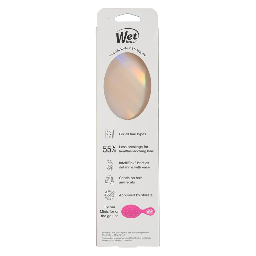 Wet Brush Original Detangler Hair Brush - Ultra-Soft IntelliFlex Bristles for All Hair Types | Limited Edition Cream Iridescence Icon