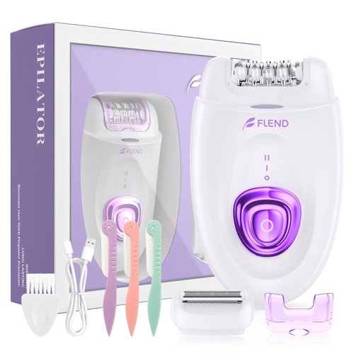 Epilator,Epilators Hair Removal for Women, 2 in 1 Hair Removal Device with LED Light & USB Rechargeable, Electric Shaver for Legs,Underarms,Bikini and Full Body